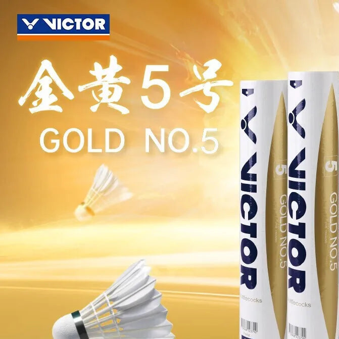 Victor Gold No.5 Tournament Feather Shuttlecock